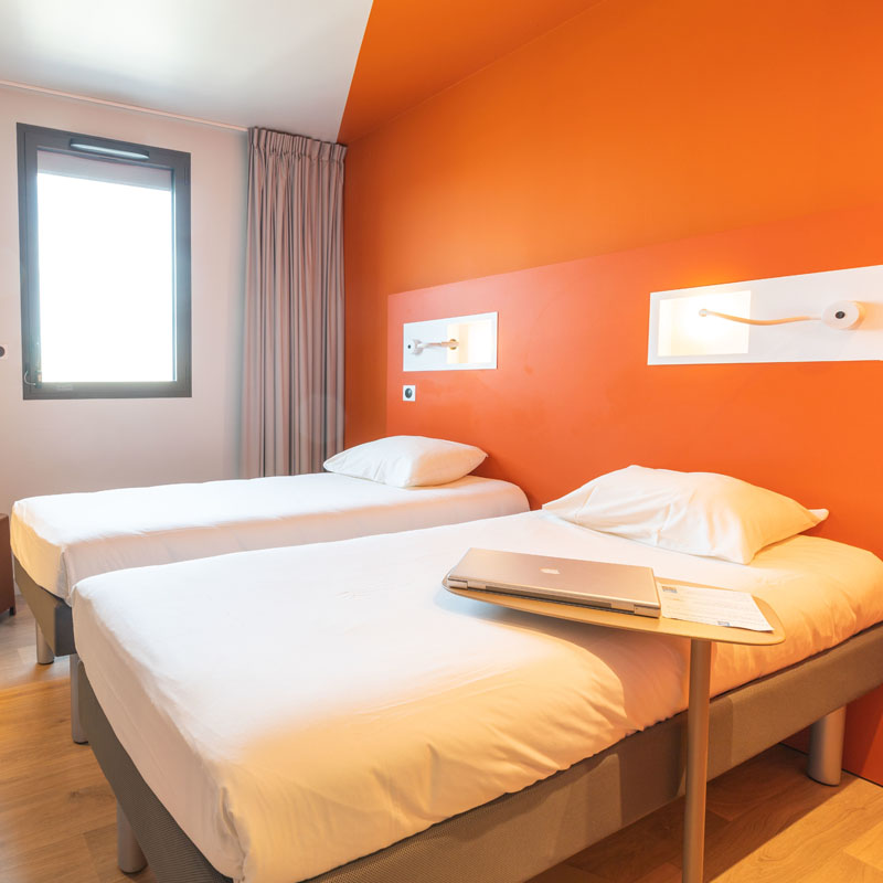 rooms in our hotel rennes ibis budget