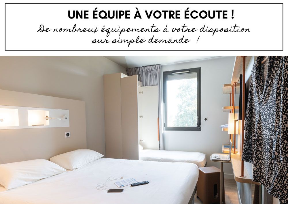 de nombreux équipements à votre disposition à l'hôtel rennes ibis budget